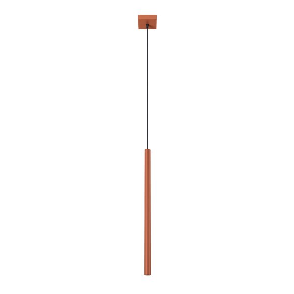 Runde Hängelampe Ocker Stahl G9 Ø2,5 cm akzentuiert