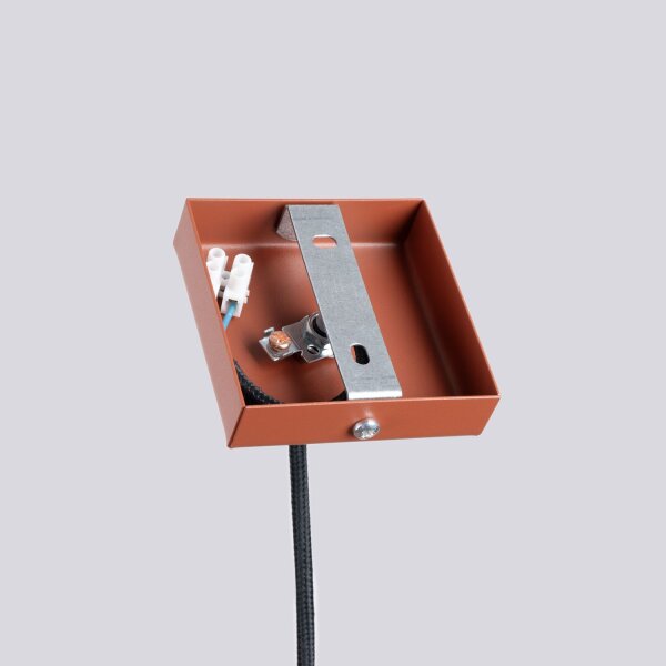 Runde Hängelampe Ocker Stahl G9 Ø2,5 cm akzentuiert