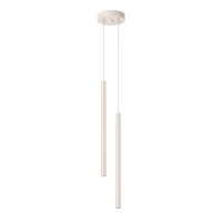 Hängelampe Beige Stahl G9 L:15 cm 2-flammig akzentuiert