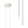 Hängelampe Beige Stahl G9 L:15 cm 2-flammig akzentuiert