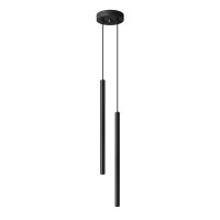 Hängelampe Schwarz Stahl G9 L:15 cm 2-flmg akzentuiert