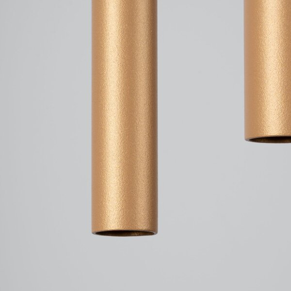Hängelampe Gold Stahl G9 L:15 cm 2-flammig akzentuiert