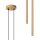 Hängelampe Gold Stahl G9 L:15 cm 2-flammig akzentuiert