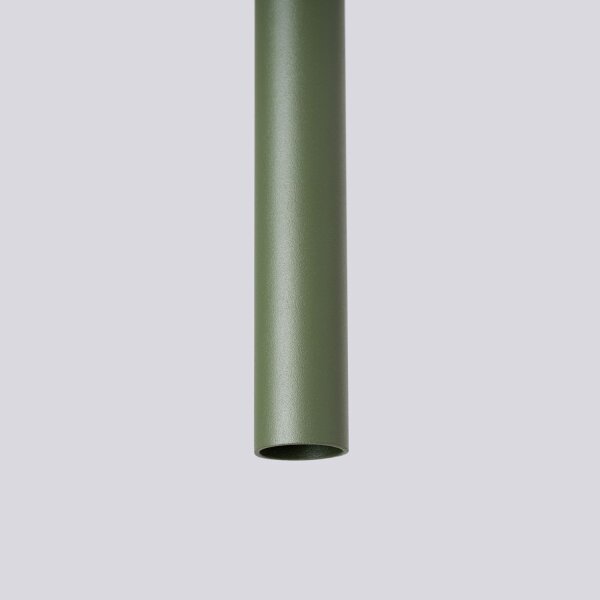 Hängelampe Olivgrün Stahl G9 L:15 cm 2-flammig stilvoll