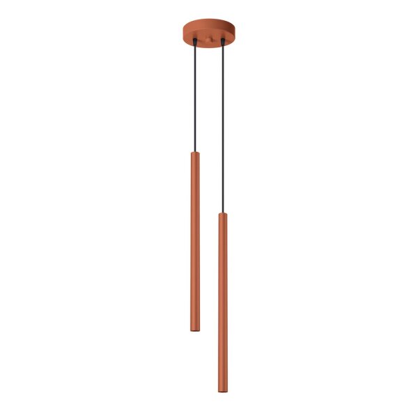 Pendelleuchte Ocker Stahl G9 L:15 cm 2-flammig stilvoll