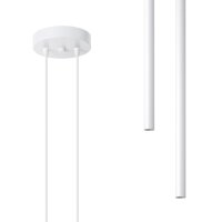 Pendelleuchte Weiß Stahl G9 L:15 cm 2-flammig stilvoll