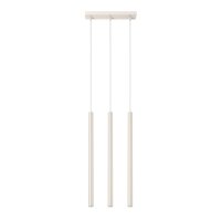 Hängelampe Beige Stahl G9 30 cm lang 3-flammig stilvoll