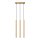 Lange Pendelleuchte Stahl Gold G9 30 cm 3-flammig