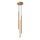 Runde Pendelleuchte Gold Stahl G9 L:19,5 cm 3-flammig