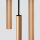 Runde Pendelleuchte Gold Stahl G9 L:19,5 cm 3-flammig