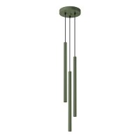 Runde H&auml;ngelampe Olivgr&uuml;n Stahl G9 L:19,5 cm...