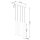 Hängelampe Beton Grau G9 5-flammig 45 cm lang Esstisch