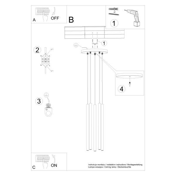 Hängelampe Stahl Ocker G9 L:25 cm rund akzentuiert