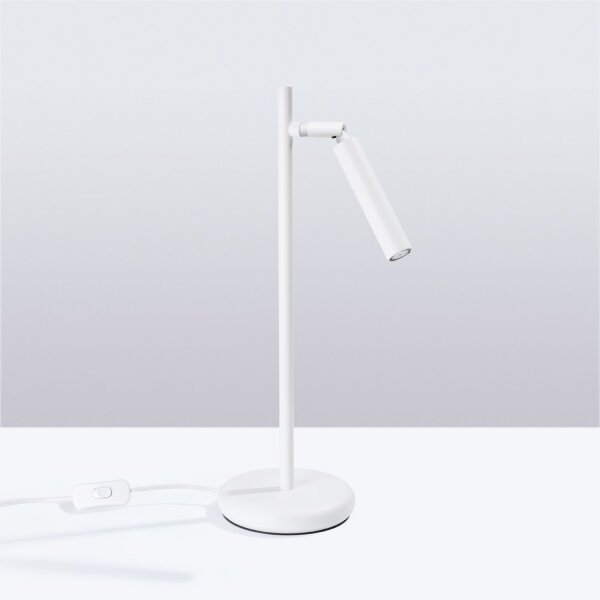 Tischleuchte verstellbar Weiß G9 43 cm Schreibtisch