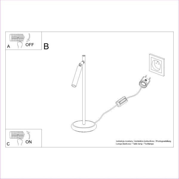 Tischleuchte verstellbar Weiß G9 43 cm Schreibtisch