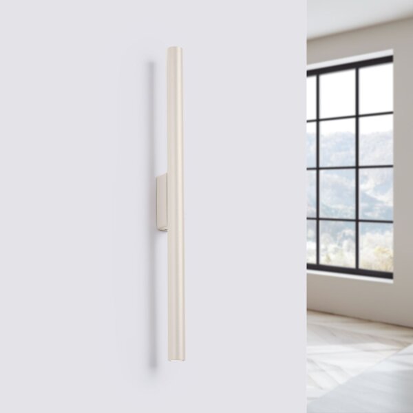 Wandleuchte Up Down Beige Stahl G9 H:50 cm indirekt