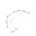 Wandleuchte Glas Weiß Schalter G9 T:14 cm blendarm