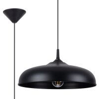 Runde Hängelampe Schwarz Stahl E27 Ø38 cm...