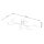 Deckenlampe Industrial Weiß Stahl E27 L:80 cm 6-flammig