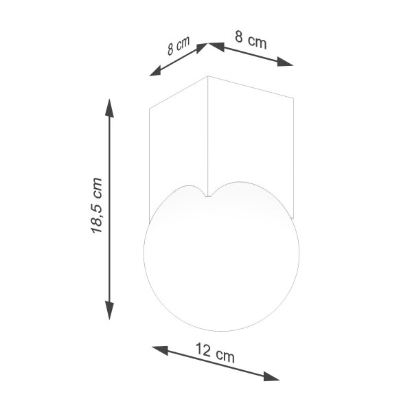 Gemütliche Deckenleuchte Glas Holz G9 L:12 cm blendarm