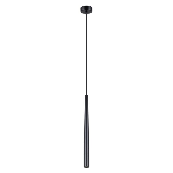 Runde Hängelampe Schwarz Stahl G9 Ø8 cm akzentuiert