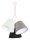 Pendelleuchte Grau Schwarz Stoff 3-flmg Lampe