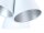 Suspension JOCY Blanc Argent Tissu 3-flmg Rétro