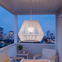 LED Akku Hängelampe dimmbar Weiß IP54 3000K...