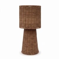 Tischleuchte Rattan IP54 Terrasse Garten E27 H:38 cm