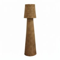 LED Akku Stehlampe dimmbar IP54 3000 K 109 cm Rattan