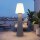 LED Akku Stehleuchte dimmbar IP65 3000-6500 K Grau