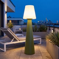 LED Akku Stehleuchte dimmbar IP65 3000-6500 K Olivgr&uuml;n