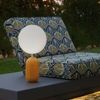 LED Akku Tischlampe Senfgelb IP54 dimmbar 3000 K 51 cm