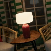LED Solar Tischlampe Bordeaux dimmbar IP65 3000K Sensor
