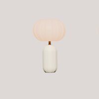 LED Akku Tischlampe Solar dimmbar Beige IP65 3000K 44cm