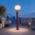 LED Solar Stehlampe Akku dimmbar Bordeaux IP65 3000 K