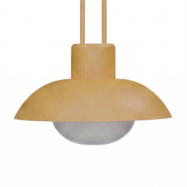 LED Akku Hängelampe dimmbar Senfgelb IP54 3000 K Ø20 cm