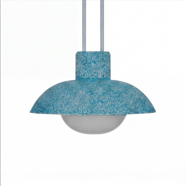 LED Akku Pendelleuchte dimmbar Blau IP54 3000 K Ø20 cm