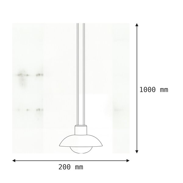 LED Akku Pendelleuchte dimmbar Beige IP54 3000 K Ø20 cm