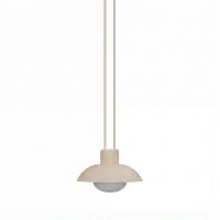 LED Akku Pendelleuchte dimmbar Beige IP54 3000 K...