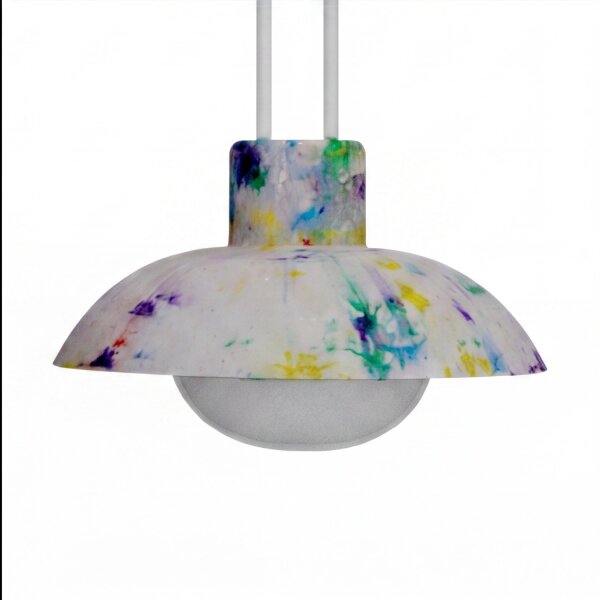 LED Akku Hängelampe dimmbar Bunt IP54 3000K Ø20cm rund