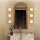 LED Wandleuchte rund Ø 21,6 cm Alabaster Glas Metall 2825 K