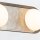 LED Wandlampe Alabaster Glas Metall B: 59,1 cm warmweiß