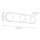 LED Wandlampe Alabaster Glas Metall B: 59,1 cm warmweiß