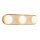 Wandlampe LED 59,1 cm breit Metall Glas Alabaster 2830 K