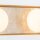 Wandlampe LED 59,1 cm breit Metall Glas Alabaster 2830 K