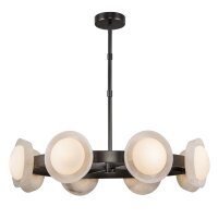 Pendelleuchte LED rund Ø 94,6 cm Metall Glas...