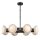 Pendelleuchte LED rund Ø 94,6 cm Metall Glas Alabaster