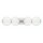 LED Wandlampe Bad Metall Glas B: 75,6 cm IP44 Kugelschirm