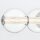 LED Wandlampe Bad Metall Glas B: 75,6 cm IP44 Kugelschirm